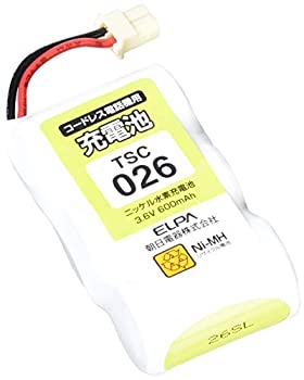 【中古】【未使用未開封】ELPA エルパ 朝日電器 電話機用充電池 TSC-026