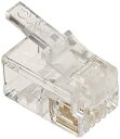 【中古】【未使用未開封】タローズ TARO'S RJ11/12モジュラープラグ/コネクタ 受話器カールコード用 4極4芯(4P4C) 100個入 エコ簡易パッケ...