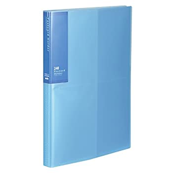 【中古】SEKISEI アルバム ポケット はがきホルダー 高透明 A4-S KGはがき240枚収容 KG 201~300枚 ブルー SKK-240K