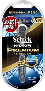 【中古】【未使用未開封】シック Schick 5枚刃 ハイドロ5 プレミアム ホルダー お試し用 替刃 1コ付 男性カミソリ 替刃(1コは本体に装着済み)