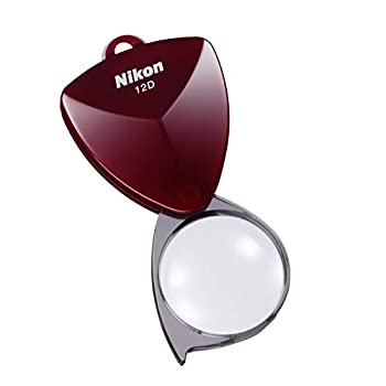 【中古】【未使用未開封】Nikon 携帯型拡大鏡 ニューポケットタイプルーペ12D(3倍) バーガンディ N12DBD (日本製)