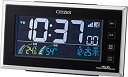 【中古】【未使用未開封】シチズン 目覚まし時計 電波 デジタル パルデジットネオン カラー 液晶 温度 湿度 カレンダー 表示 AC電源 24時間 LED 点灯...