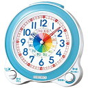 【中古】セイコー クロック 目覚まし時計 知育 アナログ 青 KR887L SEIKO