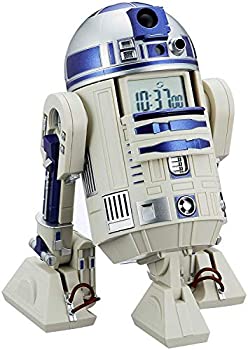【中古】【輸入品日本向け】スター・ウォーズ R2-D2 目覚まし時計 音声・アクション付き 白 リズム時計 8ZDA21BZ03