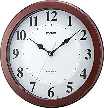 【中古】MAG(マグ) 置き時計・掛け時計 ブラウン (約)高さ30.8×幅.30.8×奥行き4.5cm