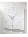 【中古】フォーカス・スリー 置き時計・掛け時計 ホワイト 33×33×4.6cm 1170517
