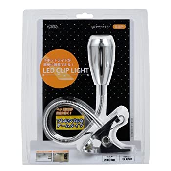 【中古】OHM LEDクリップライト LTL-C6-4LMP 電球色 [品番]07-7823 LTL-C6-4LMP