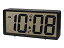 【中古】誠時 置き時計 大画面液晶、目覚まし時計、デジタル置き掛け時計兼用、ジェイド LCD-008BK ブラック 11×20×6cm