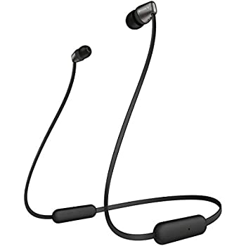 【中古】【輸入品日本向け】ソニー ワイヤレスイヤホン WI-C310 : Bluetooth対応/最大15時間連続再生/マイク付き フラットケーブル採用 2019年モデル ブラック WI-C310 BC