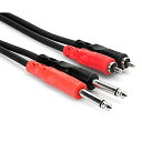 【中古】【未使用未開封】Hosa CPR-201 1m モノラルフォンプラグ×2-RCA×2 オーディオケーブル