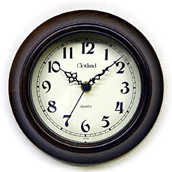 【中古】さんてる(Suntel) 掛け時計 アンティークブラウン Φ17.5×4.5cm 【中古】さんてる(Suntel) 掛け時計 アンティークブラウン Φ17.5×4.5cm