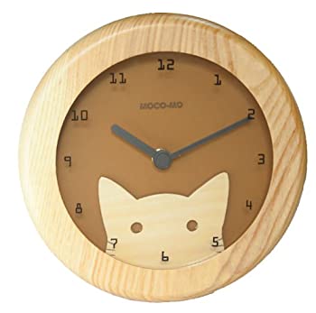 【中古】ウッドニー MOCO-MO モコモ 掛け時計S ネコ MM032-WN 【中古】ウッドニー MOCO-MO モコモ 掛け時計S ネコ MM032-WN
