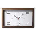 【中古】フォーカス・スリー 置き時計 ブラウン 横35×縦21.6×奥行4cm