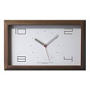 【中古】フォーカス・スリー 置き時計 ブラウン 横35×縦21.6×奥行4cm