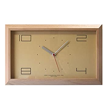 【中古】フォーカス・スリー 置き時計 ナチュラル 横35×縦21.6×奥行4cm