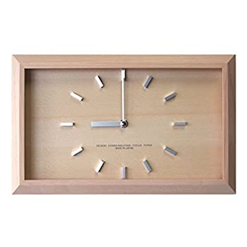 【中古】フォーカス・スリー 置き時計 ナチュラル 横35×縦21.6×奥行4cm