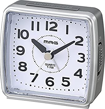 【中古】MAG(マグ) 目覚まし時計 非電波 アナログ 小時郎 連続秒針 シルバー T-709SM