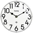 【中古】【未使用未開封】ハットトリック WALL CLOCK ホームリー 20cm ホワイト 1J-171