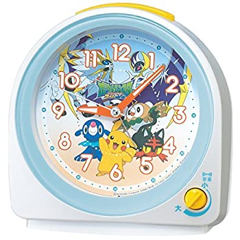 【中古】【未使用未開封】(セイコークロック) SEIKO CLOCK ポケットモンスター クォーツ目覚まし時計 CQ149W 音量調節 ライト付き ポケモン アナログ