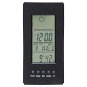 【中古】【未使用未開封】不二貿易(Fujiboeki) 置き時計 ブラック 高さ11cm デジタル ブロメ 99067(2)