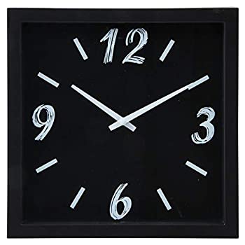 【中古】不二貿易(Fujiboeki) 掛け時計 ブラック 直径23cm ペイント 99030