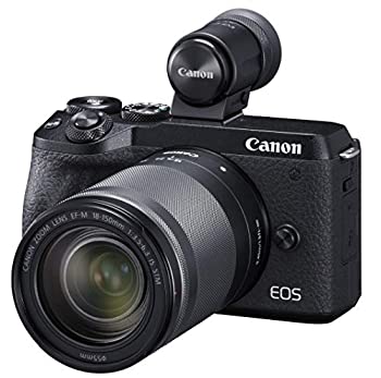 【中古】【未使用未開封】Canon ミラーレス一眼カメラ EOS M6 Mark II EF-M18-150 IS STM レンズ EVFキット ブラック EOSM6MK2BK-18150ISEVFK