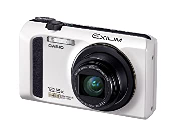【中古】【未使用未開封】CASIO デジタルカメラ EXILIM ホワイト EX-ZR100WE