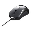 【中古】BUFFALO 有線 BlueLED 静音 3ボタンマウス ブラック BSMBU108BK