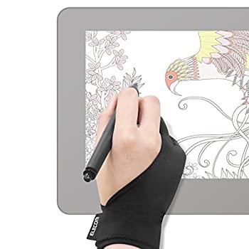 【中古】【未使用未開封】エレコム 液晶タブレット グローブ 2本指 手袋 Lサイズ 左利き右利き両用 TB-GV1L