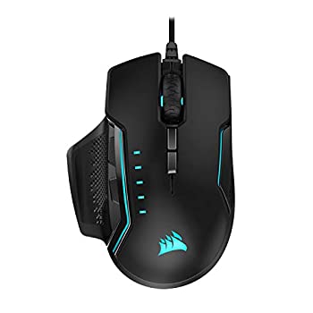【中古】Corsair コルセア ゲーミングマウス GLAIVE RGB PRO Mouse ALU 有線 MS374 CH-9302311-AP