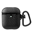 【中古】【未使用未開封】エレコム airpods ケース レザー メッキ加工 2019/2016発売モデル対応 ブラック AVA-APUCMBK