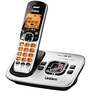 【中古】D1780 DECT 6.0 Expandable Cordless Phone with Digital Answering System Silver 1 Handset by Uniden