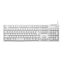 【中古】エレコム キーボード 有線 メンブレン Rohs指令準拠 1000万回高耐久 ブラック TK-FCM064WH/RS
