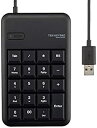 【中古】【未使用未開封】エレコム テンキー 有線 メンブレン Sサイズ USBポート付 高耐久 ブラック TK-TCM014BK