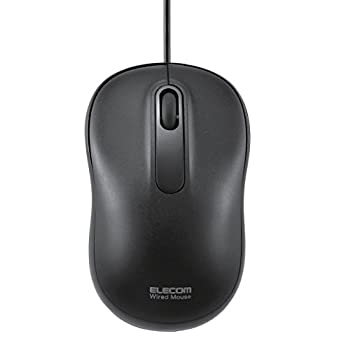 Optical Mouse - 【中古】エレコム マウス 有線 Mサイズ 3ボタン 光学式 ブラック M-HC01URBK