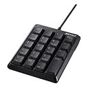 【中古】【未使用未開封】BUFFALO 有線コンパクトテンキーボード ブラック BSTK110BK