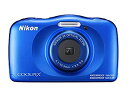 【中古】【未使用未開封】Nikon デジタルカメラ COOLPIX W150 防水 W150BL クールピクス ブルー