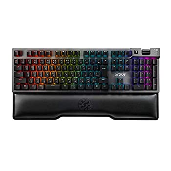 【中古】【未使用未開封】XPG SUMMONER CHERRY MX メカニカル ゲーミングキーボード RGB 100%アンチゴースト マグネットリストレスト USBパススルーポート 日本語配列 赤