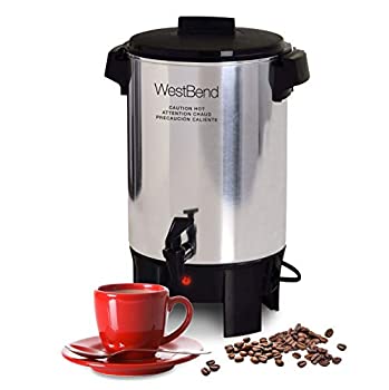 yÁzygpJzWest Bend Dba/Focus Electrics 30-Cup Polished Aluminum Coffee Urn - 58030