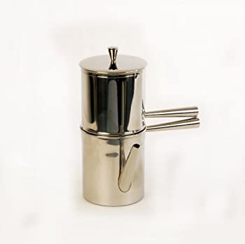 yÁzygpJzILSA Neapolitan Coffee Maker 6 Cup Size - Stainless Steel - Made in Italy