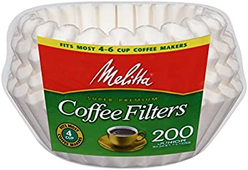 【中古】【未使用未開封】メリタ(Melitta) コーヒーフィルター 8/12カップ用 バスケットタイプ 200枚 ホワイト