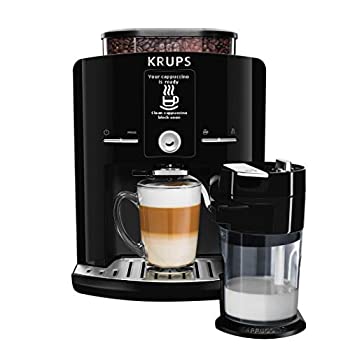 【中古】【未使用未開封】KRUPS EA8298 Super Automatic Latte Espresso Compact Size Espresso Machine with Integrated Frothing Pitcher Cappuccino and Milk Frother