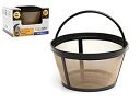 【中古】(1) - GoldTone Brand Reusable 8-12 Cup Basket Coffee Filter fits Mr. Coffee Makers and Brewers. Replaces your Mr. Coffee Reusable Baske