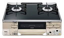 【中古】リンナイ ガステーブル ラクシエ プロパンガス(LPG)用 左強火力 RTS65AWK1R-CL