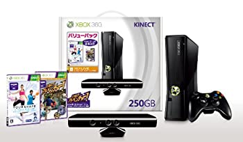 【中古】Xbox 360 250GB Kinect バリューパック(Kinectゲーム2本同梱)【メーカー生産終了】