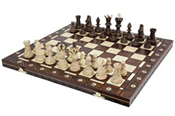 【中古】【未使用未開封】ポーランド製　大盤木製チェスセット53cmチェス盤チェス駒セット　Poland wood chess