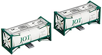 【中古】【未使用未開封】ポポンデッタ Nゲージ 8519 20ftタンクコンテナ ビームタイプ JOT グリーンのサムネイル
