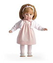 【中古】【未使用未開封】JC Toys Blonde Toddler Doll 14-Inch Soft Body Doll Dressed in Pretty Pink and White Dress. Open and close eyes. Designed by BERENGUER f