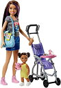 yÁzMattel Barbie FJB00 Skipper Baby Sitters Inc. Doll and Playset