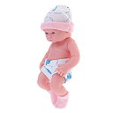 【中古】【未使用未開封】FLAMEER 全2カラー 25cm リアル 赤ちゃん人形 ビニール製 ソフト 新生児人形 保育園玩具 子供贈り物 - ピンク